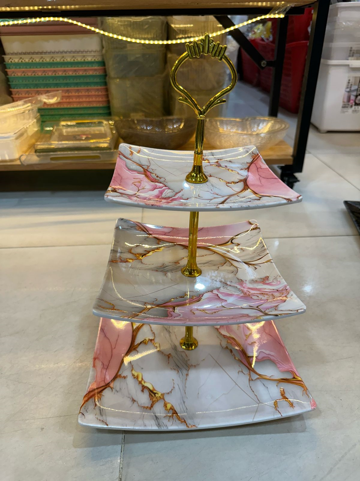 3-Tier Decorative Dessert Cupcake Stand Tray